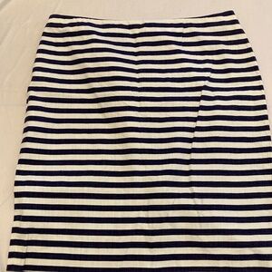 Talbot's blue & white striped skirt size 14